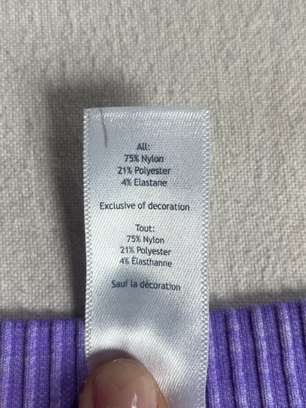 Ivivva Purple Cable-Knit V-Neck Long Sleeve Top Girls 12 - Picture 4 of 5